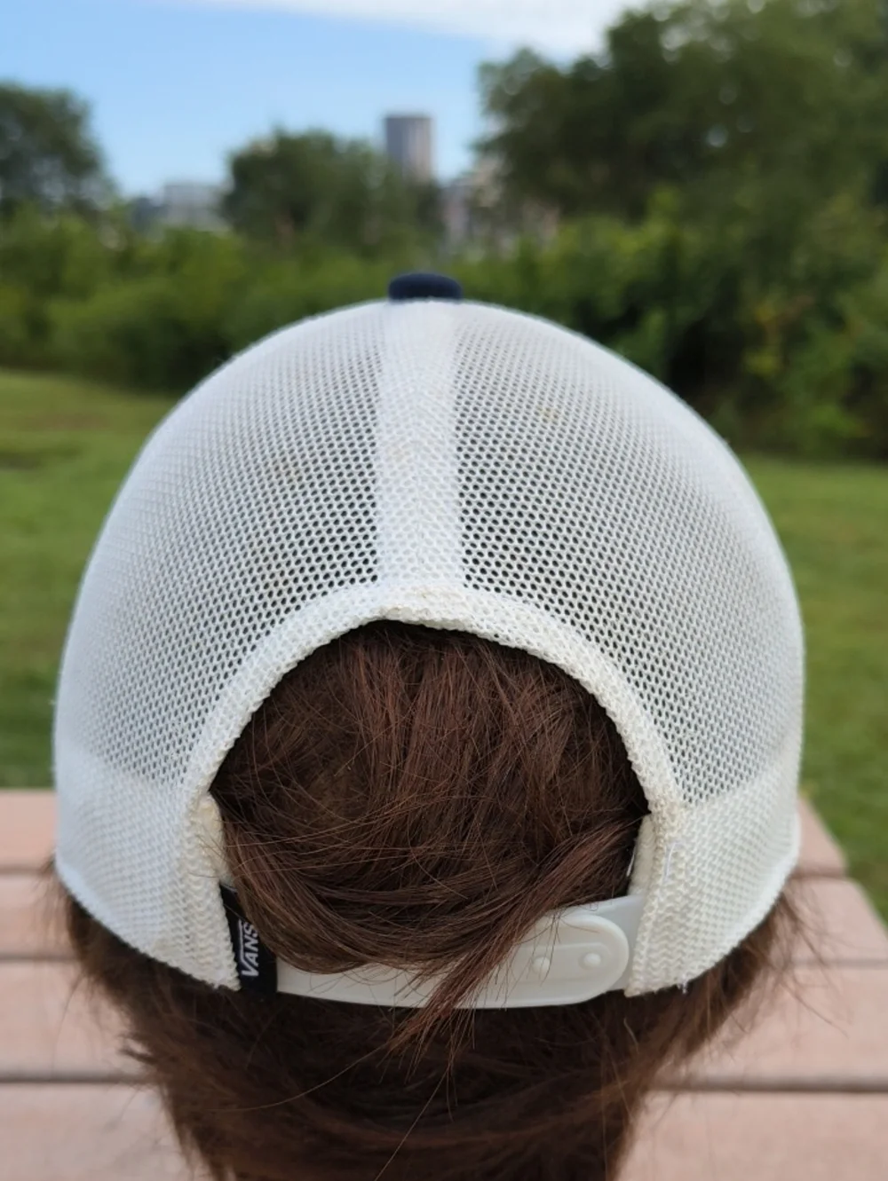 Vans Embroidered Logo Trucker Mesh Baseball Snapback Kids Hat Cap